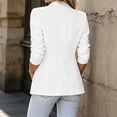 thumbnail image 5 of Drovellove Plus Size Women's Notch Lapel Long Sleeve Blazer Jacket - Slim Fit Button Down Lightweight Work Blazer for Office Business Casual, Commute & Professional Style, 5 of 6
