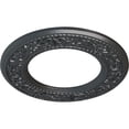 thumbnail image 3 of Ekena Millwork 13 3/8"OD x 7 1/2"ID x 3/4"P Blackthorn Ceiling Medallion (Fits Canopies up to 7 1/2"), Hand-Painted Pewter, 3 of 6