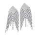 thumbnail image 1 of Sonducket Women Rhinestone Earrings Ears Dangles Party Dressing Tassel Banquet Hanging Ladies Decorations Earring Jewelry Decor Ropa, zapatos y accesorios Miscelánea plata Sonducket AP006637-01, 1 of 6