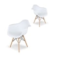 thumbnail image 1 of Sillas para Comedor Ergonomicas Mirel Vessel Diseño Minimalista Set 2 Piezas blanco, 1 of 2