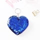 thumbnail image 4 of Llaveros para mujer, llavero de billetera, llavero de auto, llavero lindo, llavero en forma de corazón, llavero de lentejuelas reflectantes de doble cara, accesorios para bolsos, llavero de amor, acce, 4 of 5