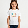thumbnail image 2 of Girls Graphic Tees Cute Pig Animal Kids T Shirt Sweet Farm 100% Cotton Short Sleeve Soft Tops 4-13Y, 2 of 5