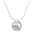 thumbnail image 1 of Delight Jewelry Silvertone Panther Joy Ring Charm Necklace, 18", 1 of 4