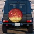 thumbnail image 3 of Kdxio Red Gold Glitter for Tire Cover Wheel Protectors Tyre Covers Weatherproof Wheel Covers Universal Fit for Trailer Rv SUV Truck Camper Travel Trailers 15 inch, 3 of 8