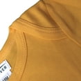 thumbnail image 4 of COUVER Unisex Baby Infant Toddler Long Sleeve Lap Shoulder Solid color Bodysuit Onesie, Golden Yellow, 18M, 4 of 7