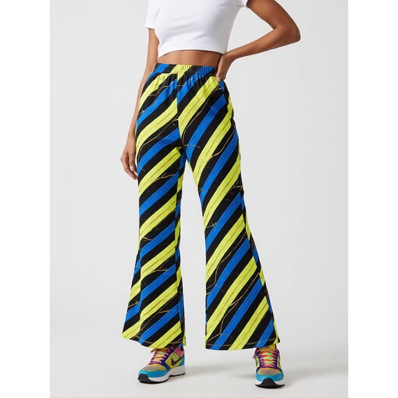 Trendy Versatile Girls Bell Bottoms Flare Leggings Stretch Fit Wide Leg Pants Full Length for Junior Girls Age 7-13