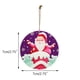thumbnail image 2 of Adornos navideños Tarjeta colgante de madera de Navidad Decoración de árbol de Navidad de madera de doble cara Wmkox8yii gf9187, 2 of 8