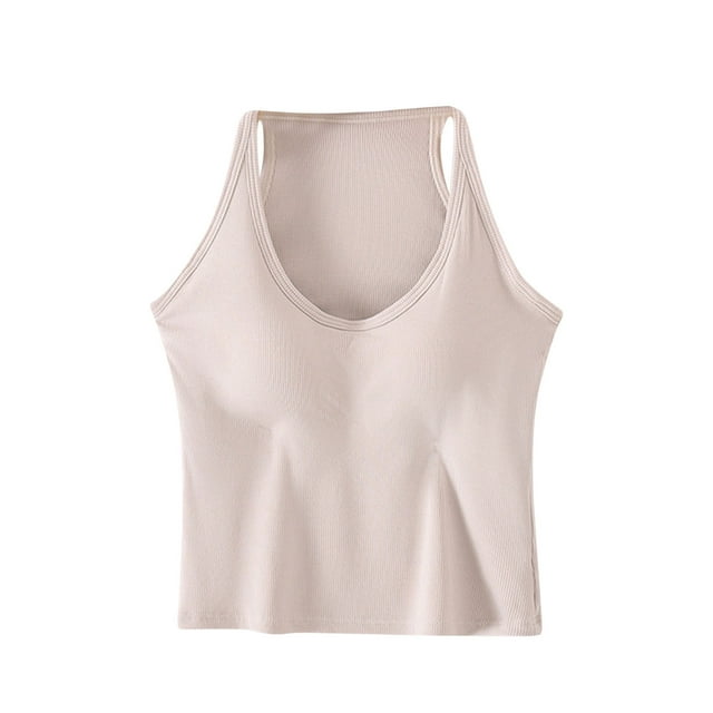 Tops de Manga Corta Sexy para Mujeres de Color Sólido con Almohadilla de Pecho sin Anillos de Acero, Top de Pijama Y Ropa Interior