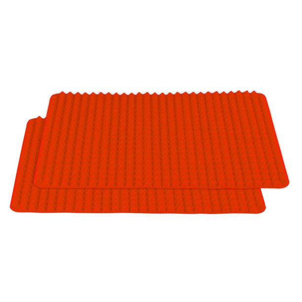 Healthy Homewares Silicone Baking Sheet, Red Set of 2