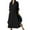 Black, variant on ZANZEA Women Long Sleeve Button Down Side Split Hem Casual Loose Long Shirt Dress