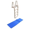 thumbnail image 1 of CONFER 635-52 Adjustable In-Pool Above Ground Swimming Pool Ladder 48-56" w/ Mat, 1 of 6