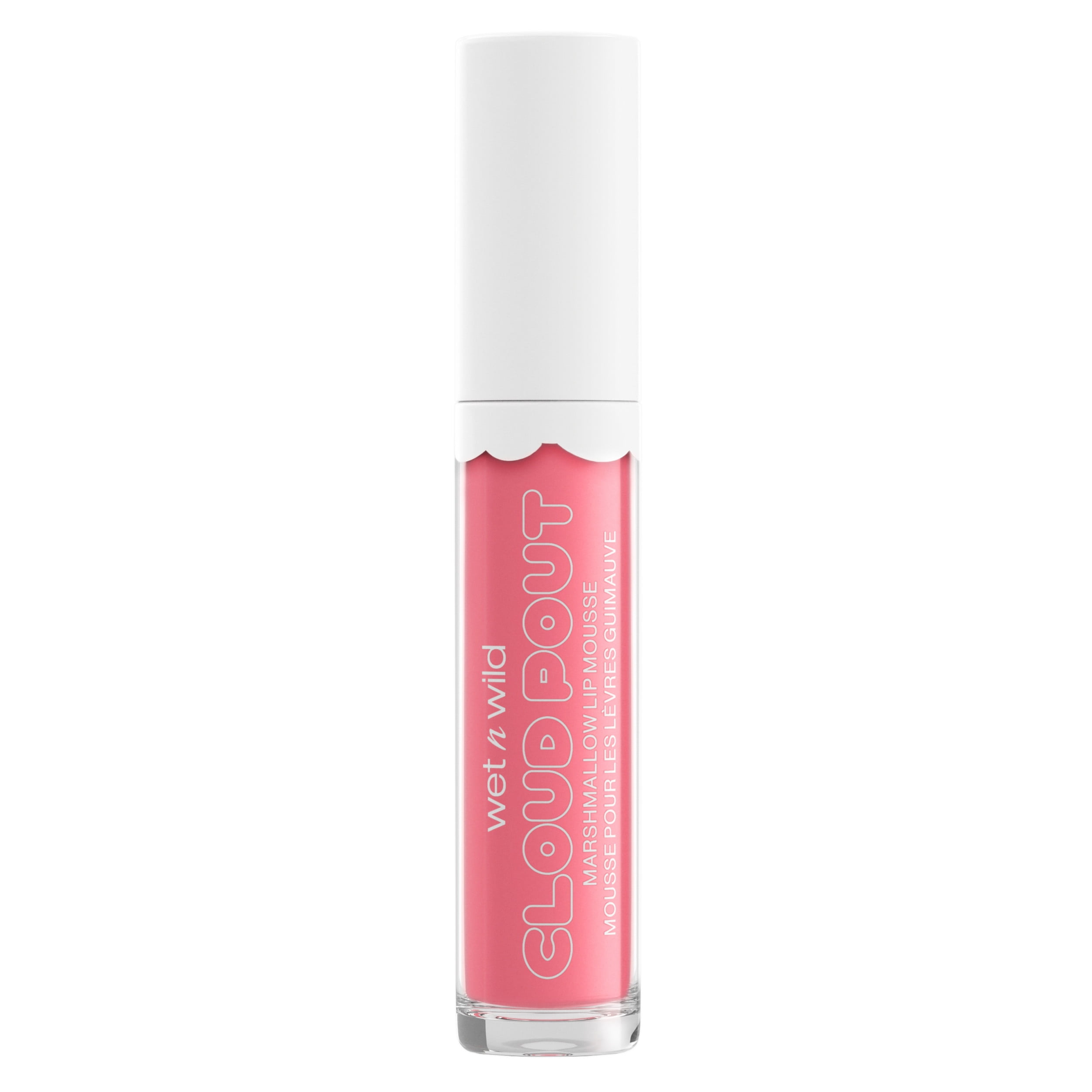 wet n wild Cloud Pout Lightweight Gloss Lipstick with Vitamin E, Pour Some Suga On Me, Full Size