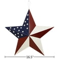 thumbnail image 2 of Metal American Flag Barn Star Decor Patriotic Mounted 3D Wall Art July of 4th Decoration, 2 of 4