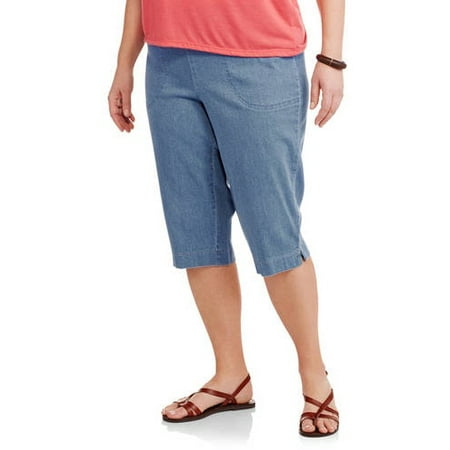 Just My Size - Women's Plus-Size 2 pocket Pull-On Capri - Walmart.com