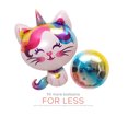 thumbnail image 2 of Set de globos con forma de unicornio y gato, 3 unidades, con melena arcoíris y forma de estrella, 2 of 2