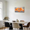 thumbnail image 2 of ZHONGYUTONG Large Gray and Orange Abstract Canvas Wall Art Love Heart Water Picture Prints Ocean Wave Art Romantic Paintings Wall Decor for Girls Bedroom Bathroom (20.00" x 40.00"), 2 of 5