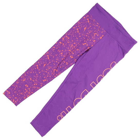 Nike Little Girl's Speckled Just Do It Leggings sz L Large (6X) Purple Pink
