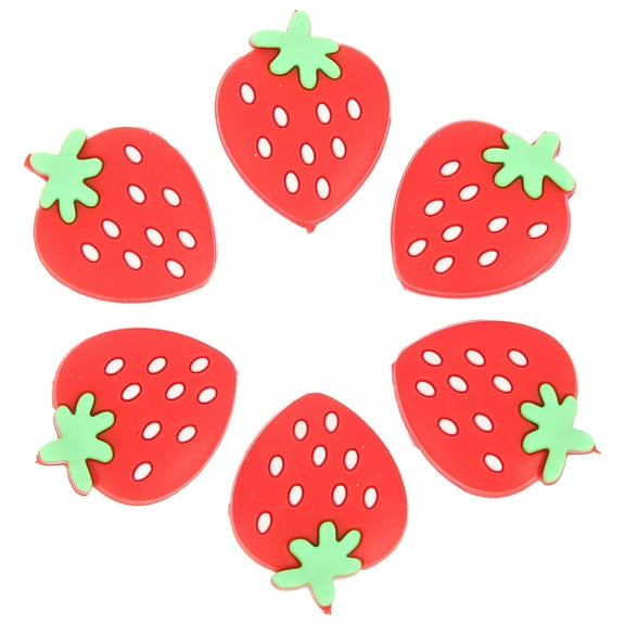 NIAIZEK Cute Tennis Shock Absorbers Red 6Pcs For Racket Vibration Reduction