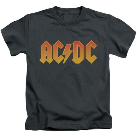 Childrens T-shirt Tee - AC/DC Boys' Logo Childrens T-shirt Grey