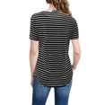 thumbnail image 3 of Julyccc Womens Maternity Floral Stripe Nursing Tunic Tops, 3 of 4