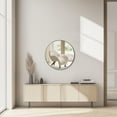 thumbnail image 3 of MCQ Wall Mirror, 20-inch Round Black, Decorative for Living Room Bedroom​, 3 of 7
