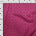 thumbnail image 2 of oneOone Georgette Viscose Fuschia Pink Fabric Batik Craft Projects Decor Fabric Printed By The Yard 42 Inch Wide, 2 of 4
