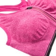 thumbnail image 6 of Seamless Yoga Sports Tank Bra， Sports Bras for Women with Detachable Built in Pad and Front Zip, 6 of 7