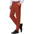 thumbnail image 5 of INSPIRE CHIC Men's Dress Business Pants Classic Fit Flat Front Suit Trousers, 5 of 6
