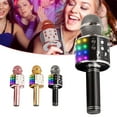 thumbnail image 2 of Microphone Sans Fil Multi-Usage Microphone Karaoké LED Haut-Parleur Microphone, 2 of 10