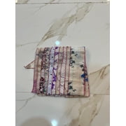Ethinumatic Patchwork Silk Sari Scarves, Assorted Patchwork Multi Layer, 1-Piece