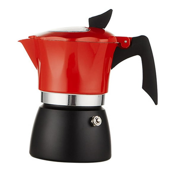 Stovetop Espresso Maker, Pot Coffee Percolator Machine Premium Aluminum Italian Espresso Greca Coffee Maker Brewer Percolator , 150ml