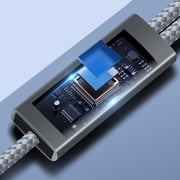 Yammee Double USB C Charger Cable Braided Nylon 66W Fast Charging for Smartphone Tablets