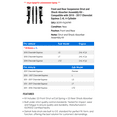 thumbnail image 2 of Front and Rear Suspension Strut and Shock Absorber Assembly Kit - Compatible with 2010 - 2017 Chevy Equinox 2.4L 4-Cylinder 2011 2012 2013 2014 2015 2016, 2 of 2