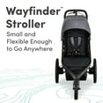 thumbnail image 2 of BOB Gear Wayfinder Jogging Stroller with Dual Suspension and Air-Filled Tires, Storm, 2 of 9