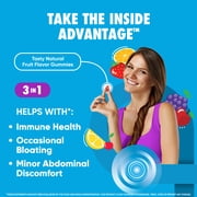 Digestive Advantage Daily Probiotic Gummies, Natural Fruit Flavors, Helps Protein Absorption, Supports Immune Health, Gut Health, 60 Gummies