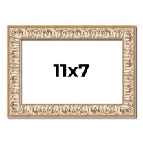 11x7 Frame White Real Wood Picture Frame Width 1.5 inches | Interior Frame Depth 0.5 inches |