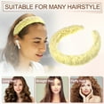thumbnail image 7 of Unique Bargains Fluffy Fuzzy Headband Solid Color Hair Band for Women Soft Lambswool Hairband Yellow, 7 of 7
