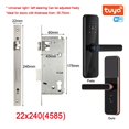 thumbnail image 2 of Door Lock, Tuya Electronic Smart Door Lock With Biometric Finrprint / Smart Card / Password / Key Unlock/ USB Emerncy Char ,Easy to Install, 2 of 7
