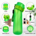 thumbnail image 4 of Air Water Bottle With 5 Flavor Pods, 750ml Sports Air Water Bottle With Straw, Leak Proof Drinking Bottles Fruit Fragrance Water Cup For Outdoor Gym (, 4 of 5