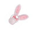 thumbnail image 4 of Yingyy 3Pcs Bunny Costume Set Rabbit Ear Headband for Masquerade 1 rabbit Party Favors Black, 4 of 6