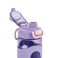 thumbnail image 3 of Your Zone 16 Fluid Ounces Water Bottle, Purple,  Silicone Sleeve, No Straw, Tritan, Reuseable, 3 of 6