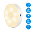 thumbnail image 2 of Luz de noche LED con detector de movimiento | Lámpara de noche recargable por USB con imán para dormitorio, escalera, garaje, armario | Blanco cálido | 2 piezas, 2 of 6