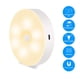 thumbnail image 2 of Luz de noche LED con detector de movimiento | Lámpara de noche recargable por USB con imán para dormitorio, escalera, garaje, armario | Blanco cálido | 2 piezas, 2 of 6
