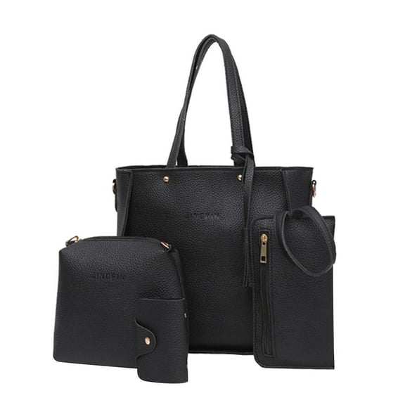 MUSOIE Women Fashion Handbags Wallet Tote Bag Shoulder Bag Top Handle Satchel Purse Set 4pcs
