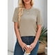 thumbnail image 4 of Blusas de verano Dokotoo 2025 para mujer, cuello redondo y manga corta, color caqui, 4 of 8
