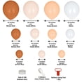 thumbnail image 2 of Efavormart 124 Pack | Boho Neutral DIY Balloon Garland Arch Kit, Rustic Double Layer Latex Balloons Party Kit, 2 of 5