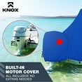 thumbnail image 7 of Knox CCC24-PB 22-24 ft. 600D Waterproof Center Console Boat Cover with Built-in Outboard Motor Cover, Pacific Blue - 116 in. Beam, 7 of 7