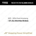 thumbnail image 2 of MAX Advanced Brakes - Brake Kit For 2011-2014 Ford Mustang| Carbon Ceramic Brake Pad and Rotor Kit Front and Rear| Daily Driving OE Replacement Brake Rotors, 2 of 9