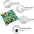 thumbnail image 4 of Leisuo 2-Piece Short Plush Pillowcase Fruit Pattern Sketch Style Aesthetic Decorative White, 4 of 6
