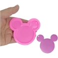 thumbnail image 1 of 2 piezas de dibujos animados Mickey forma de cabeza llavero molde de silicona Diy Topper decoración antiadherente accesorios de cocina Premium bandeja para hornear bandeja de helado para Homema, 1 of 4